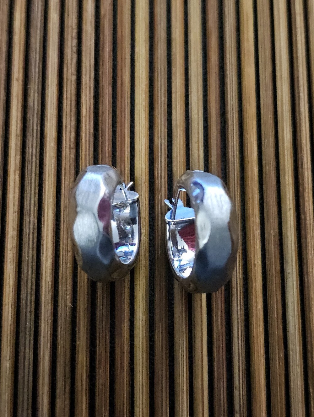14k White Gold Hoop Earrings